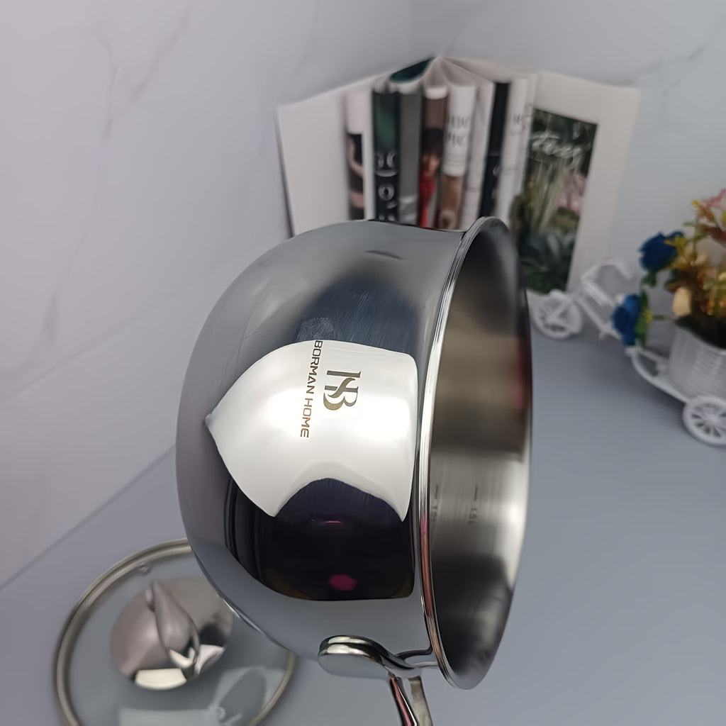 household integrated structure 18\u002F10 stainless steel thickened 16cm soup pot | milk, noodle, stewing pot | three-layer composite