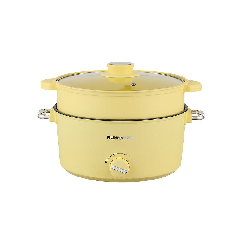 Large-Capacity Electric Steamer with 24Cm Diameter • Double-Layer Electric Hot Pot • Versatile Cooking Pot for Home Use • Electric Hot Pot • Multifunctional Cooking Pot • All-In-One Pot • Perfect for Family Gatherings