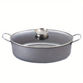 Multi-functional Steamer Pot for Home Use, Large Non-Stick Frying Pan, Steaming and Cooking Pot, Fish Steaming Pan, Seafood Steamer, Compatible with Both Open Flame and Induction Cooktops