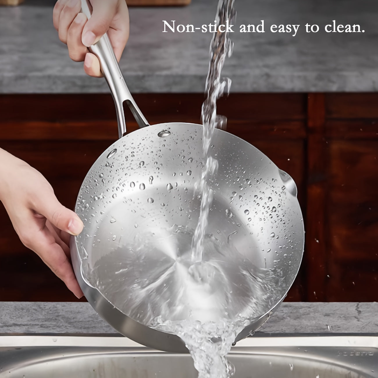 A Stainless Steel Cooking Pot, 7.09inch Milk Pot, Compatible with Gas And Induction Stoves, Featuring a Stainless Steel Handle And a Pouring Spout - Ideal for Cooking Noodles, Heating Milk, Making Soup, And Boiling Porridge